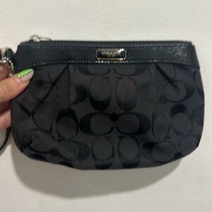 Black Coach Wristlet